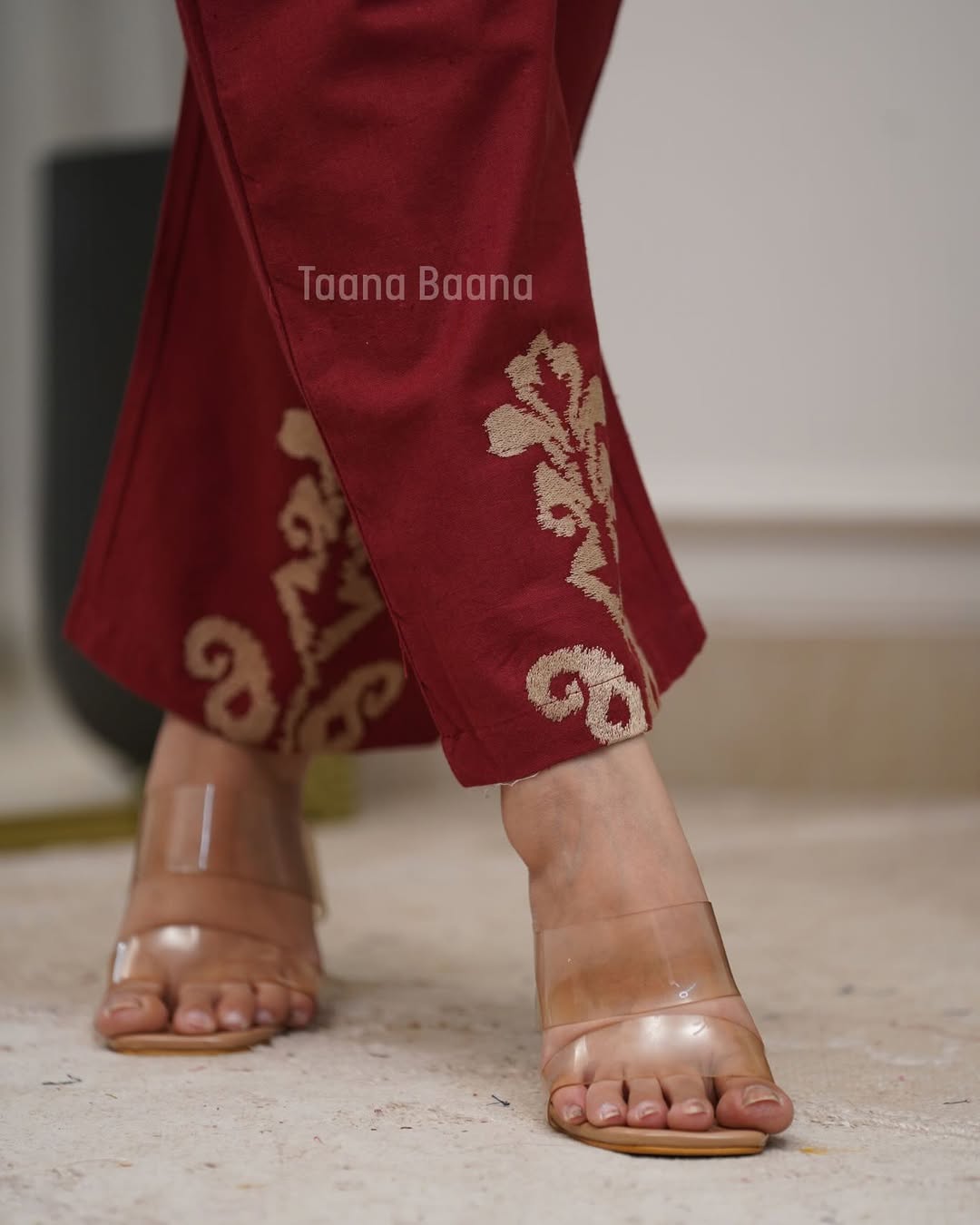 Premium Cotton Flex Embroide Straight Kurta Pant Set for Women