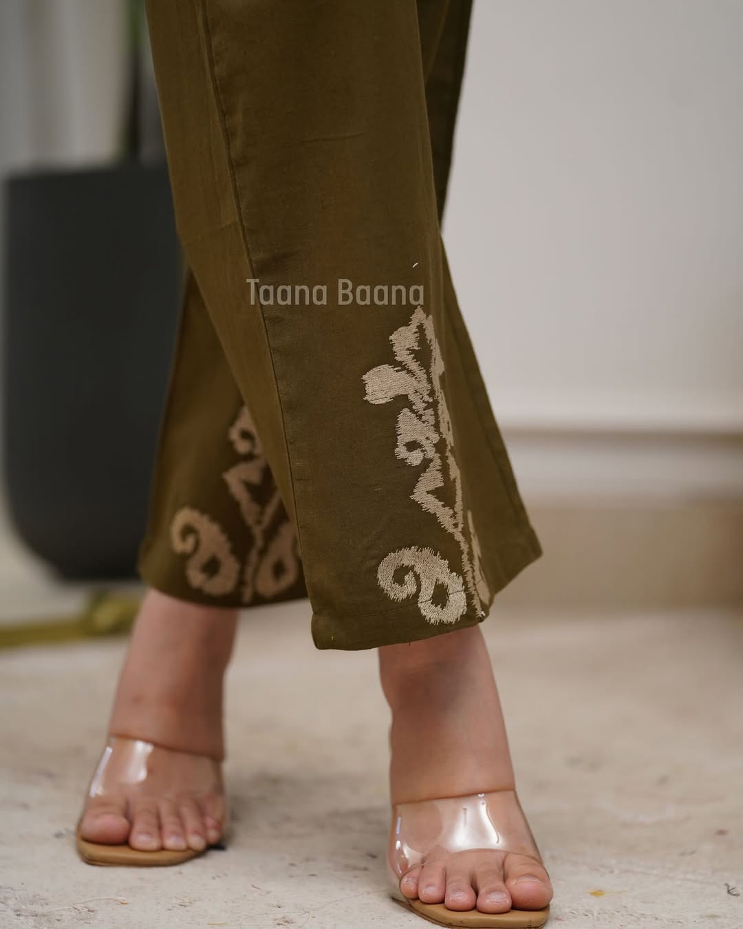 Premium Cotton Flex Embroide Straight Kurta Pant Set for Women