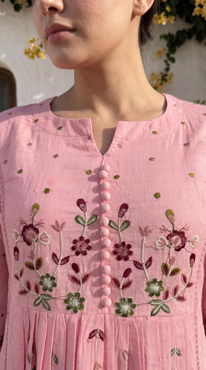 Women's Premium Cotton Embroide Kurta Pant & Dupatta Set