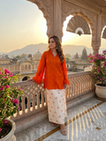 Women's Premium Cotton Corset Style Kurta & Farshi Salwar Set