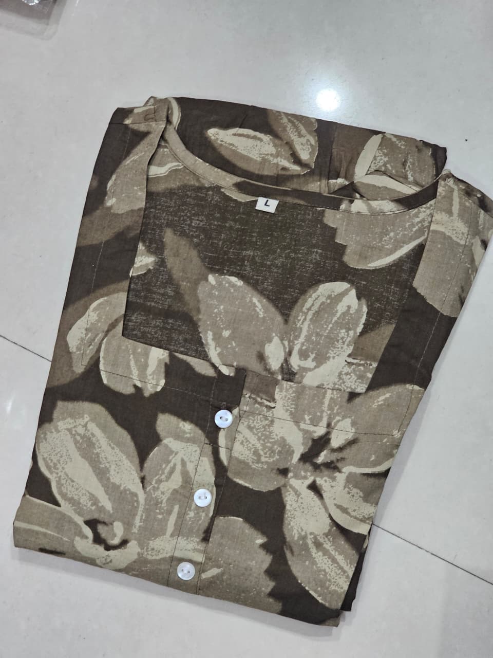 Trending Stylish Cotton Printed Square Neck Midi Dress
