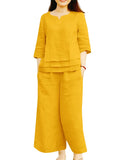 Stylish Cotton Slub Co-ord Set | chic Comfort in Style