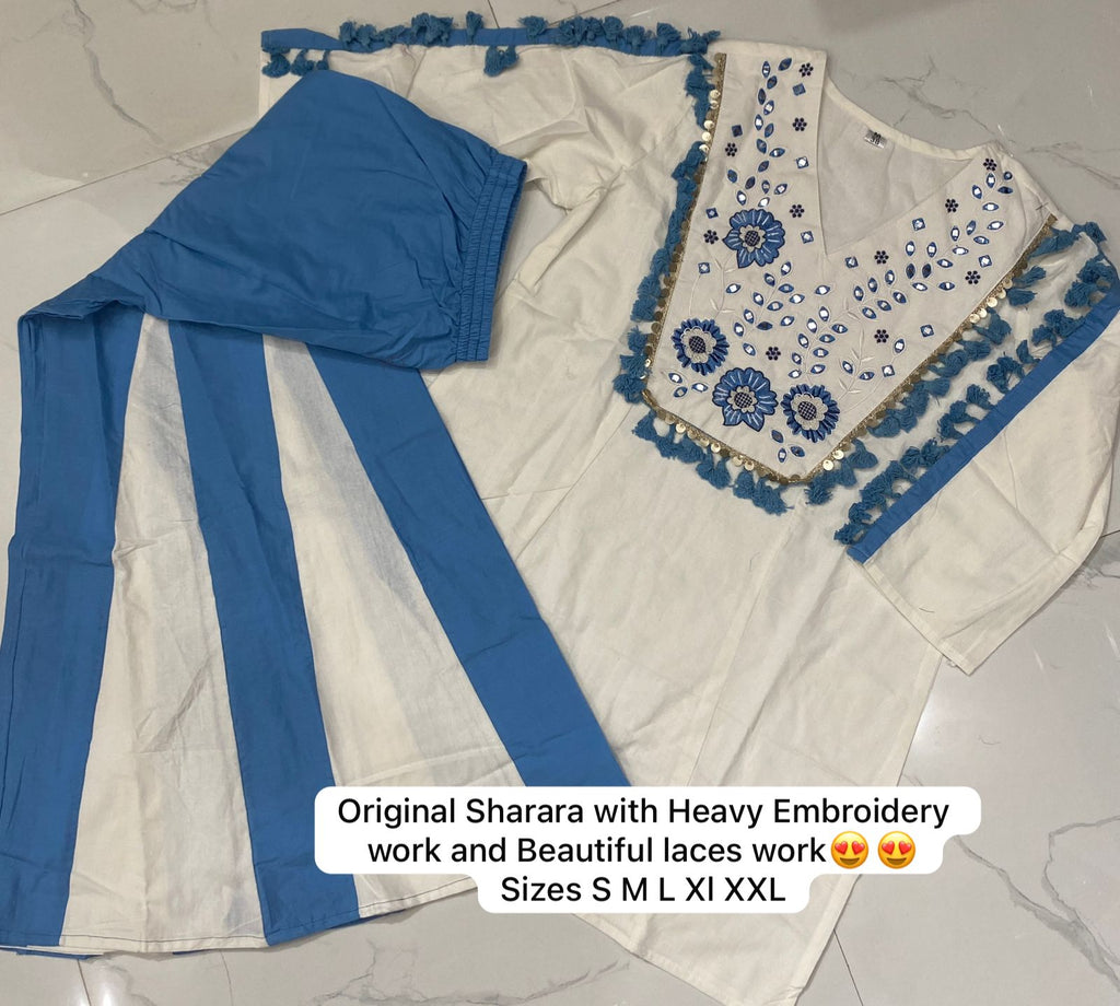 Embroide Top With Kali Pants - Co-ord Set