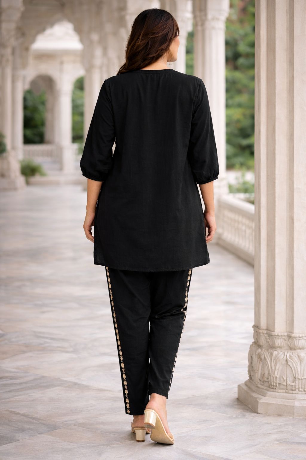 Women Embroide Cotton Co-Ord Set