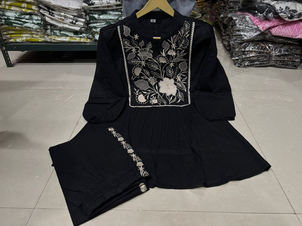 Women Embroide Cotton Co-Ord Set