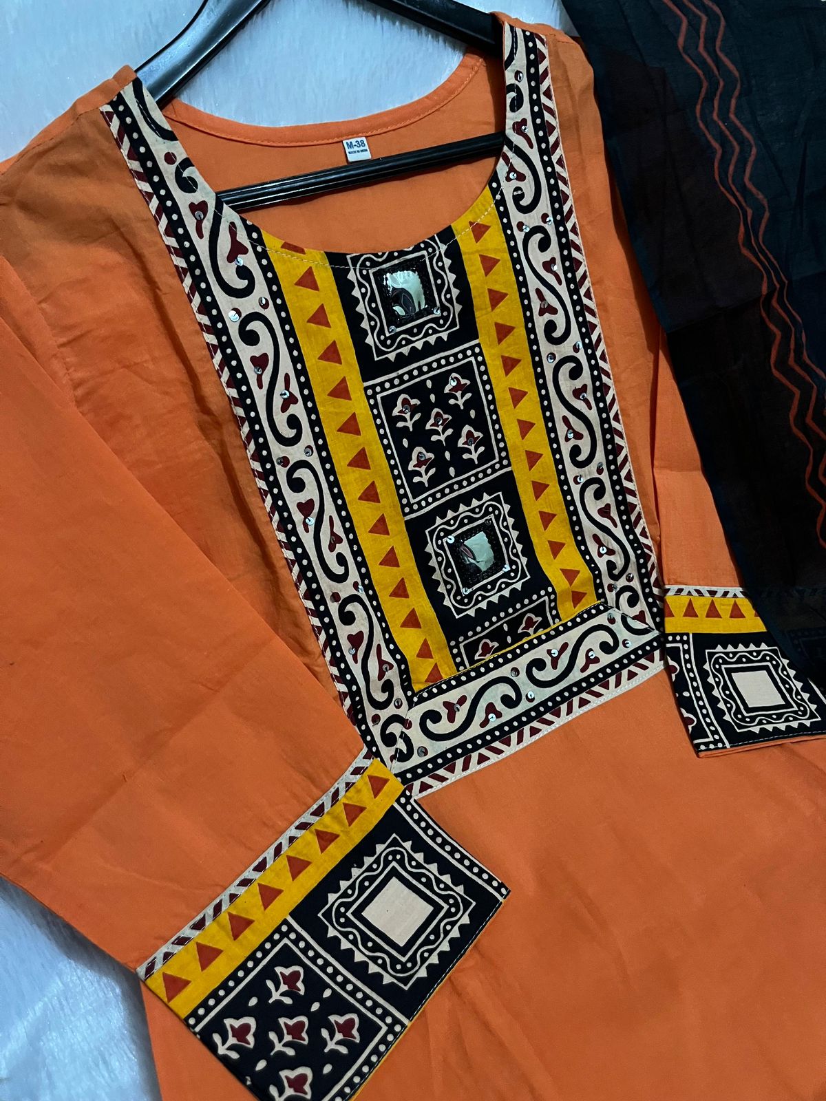 Women Printed Cotton Kurta Pant Dupatta Set