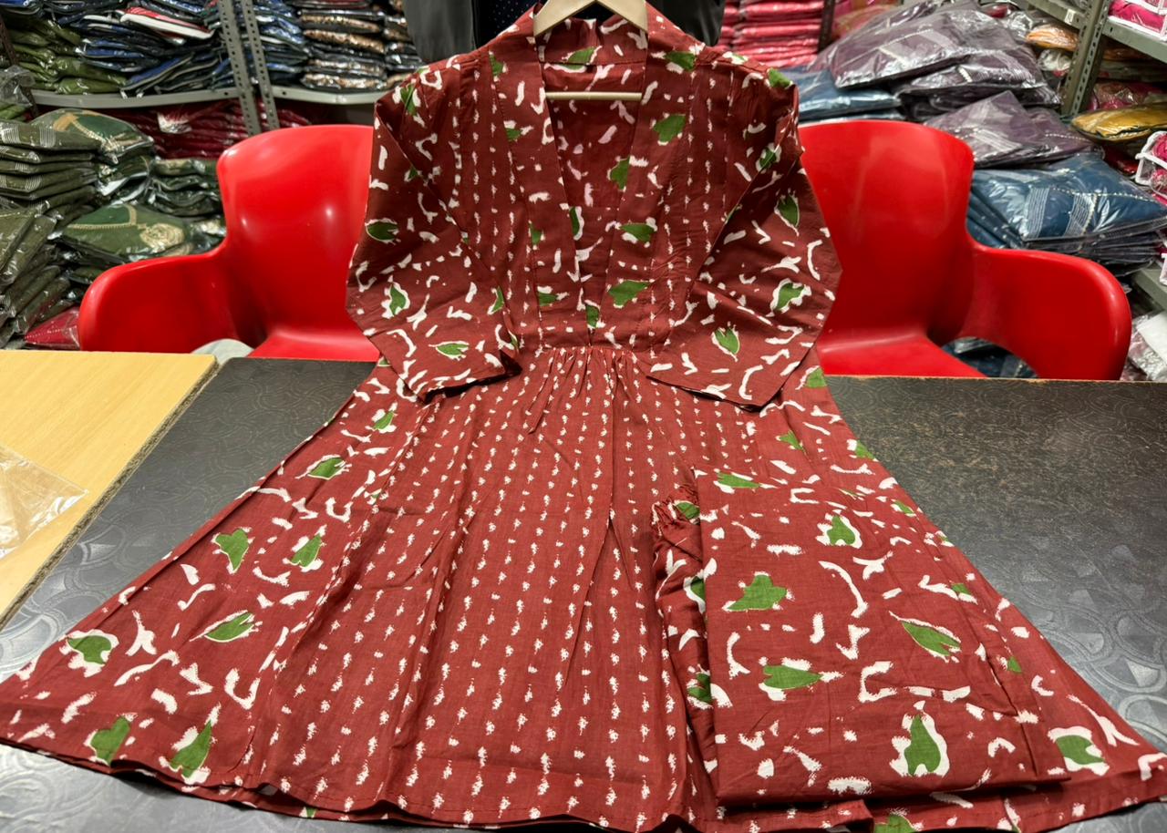 Premium Printed Cotton Co-Ord Kurta Pant Set