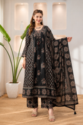 Women's Hand Work Cotton Anarkali Kurta Palazzo & Dupatta Ethnic Set