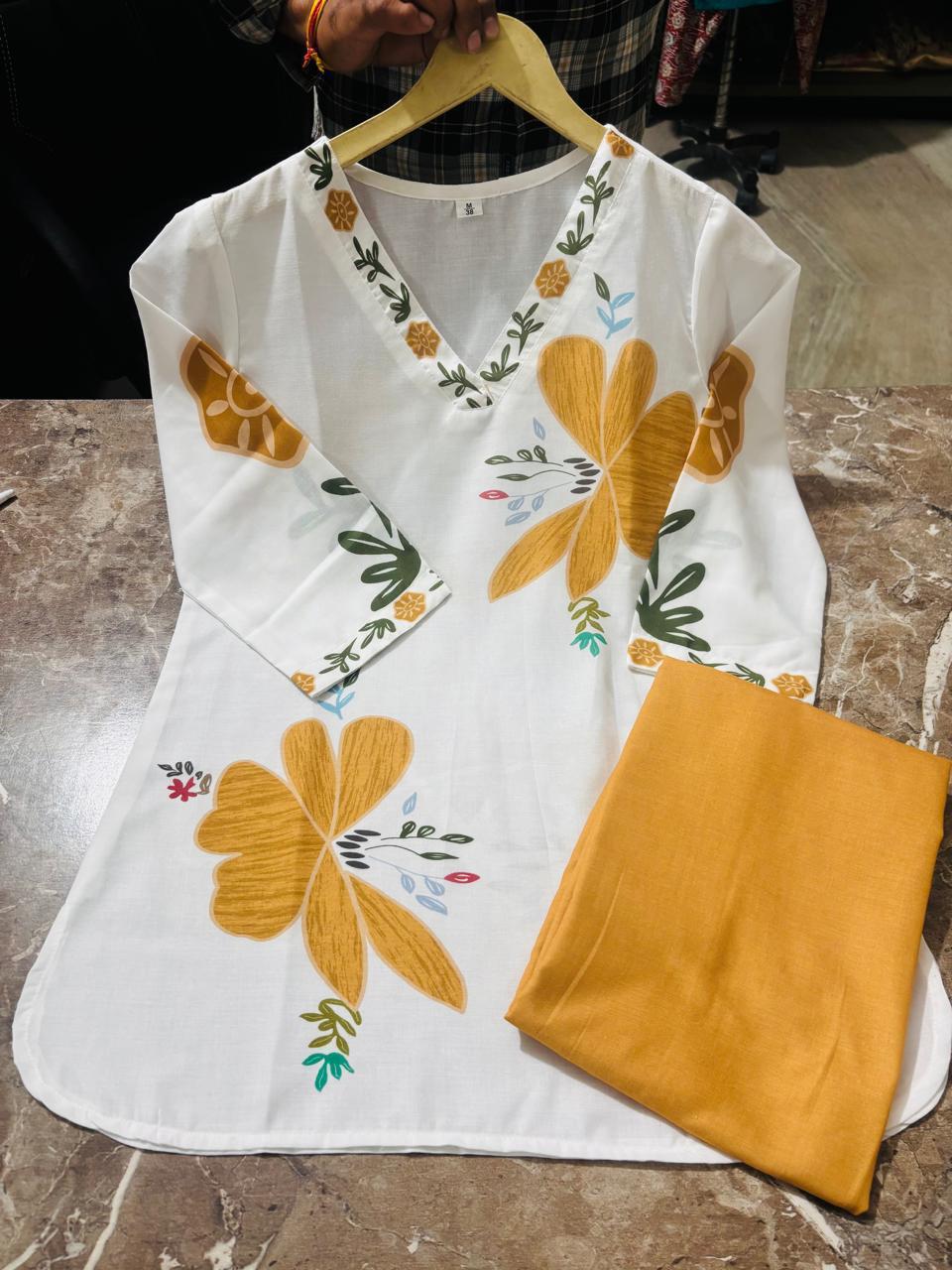 Women Premium Floral Printed Mul Cotton Co Ord Set
