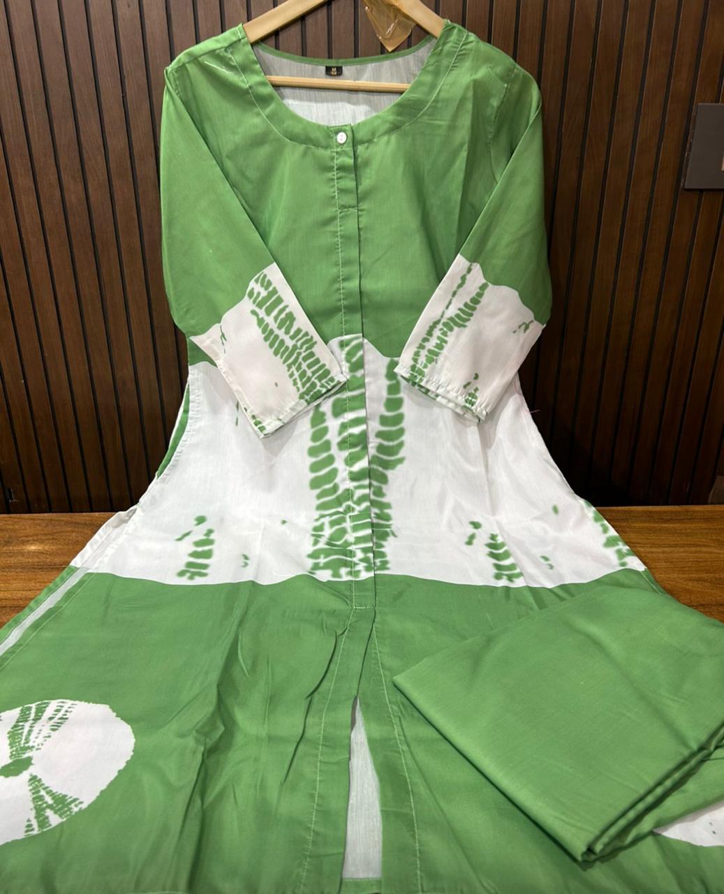 Premium Pure Cotton Tie-Dye Kurti with Pant Set