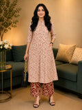 Dashing Warli printed cotton A-line kurta palazzo set with contemporary ethnic styling