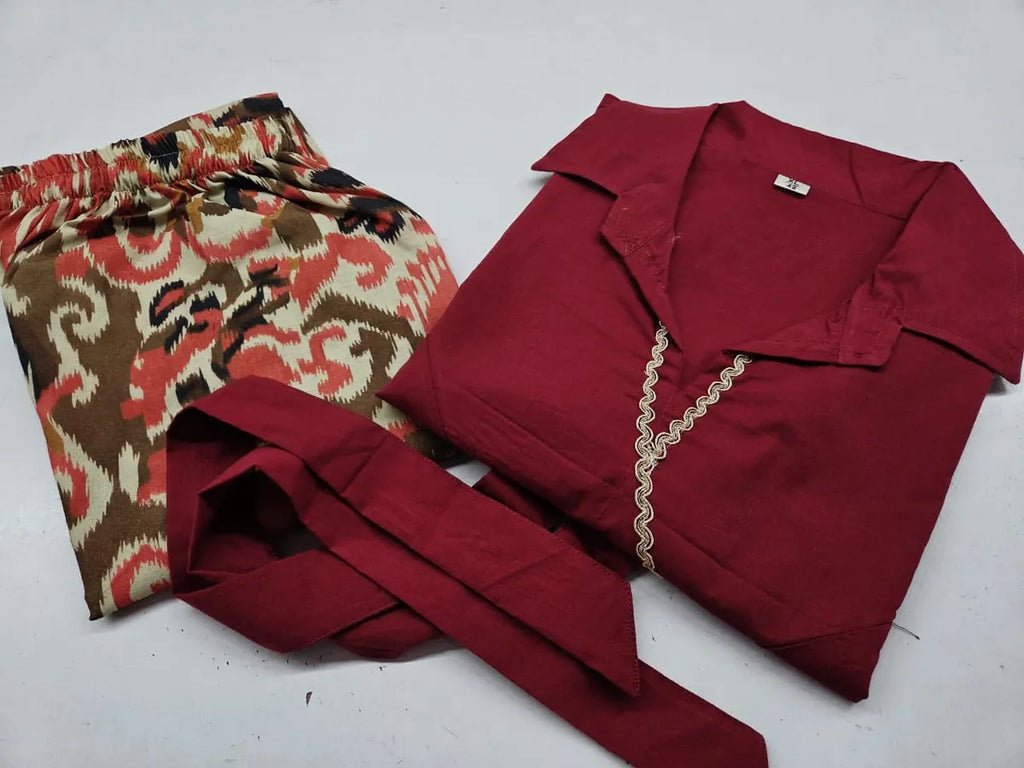 Women Printed Cotton Co-Ord Set