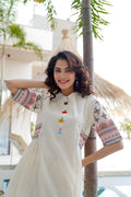 Elegant Cotton A-Line Kurta Set with Sequin Embroidery & Matching Pant  Festive Wear | Sizes M to XXXL