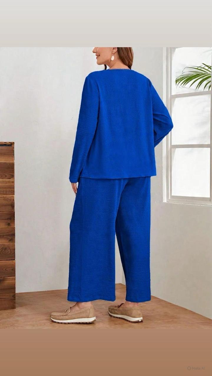 Women Premium Cotton Flex Straight Kurta Set with Pants Minimal Button Detail Ethnic Co-Ord Set