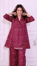 Premium Printed Cotton Co-Ord Kurta Pant Set