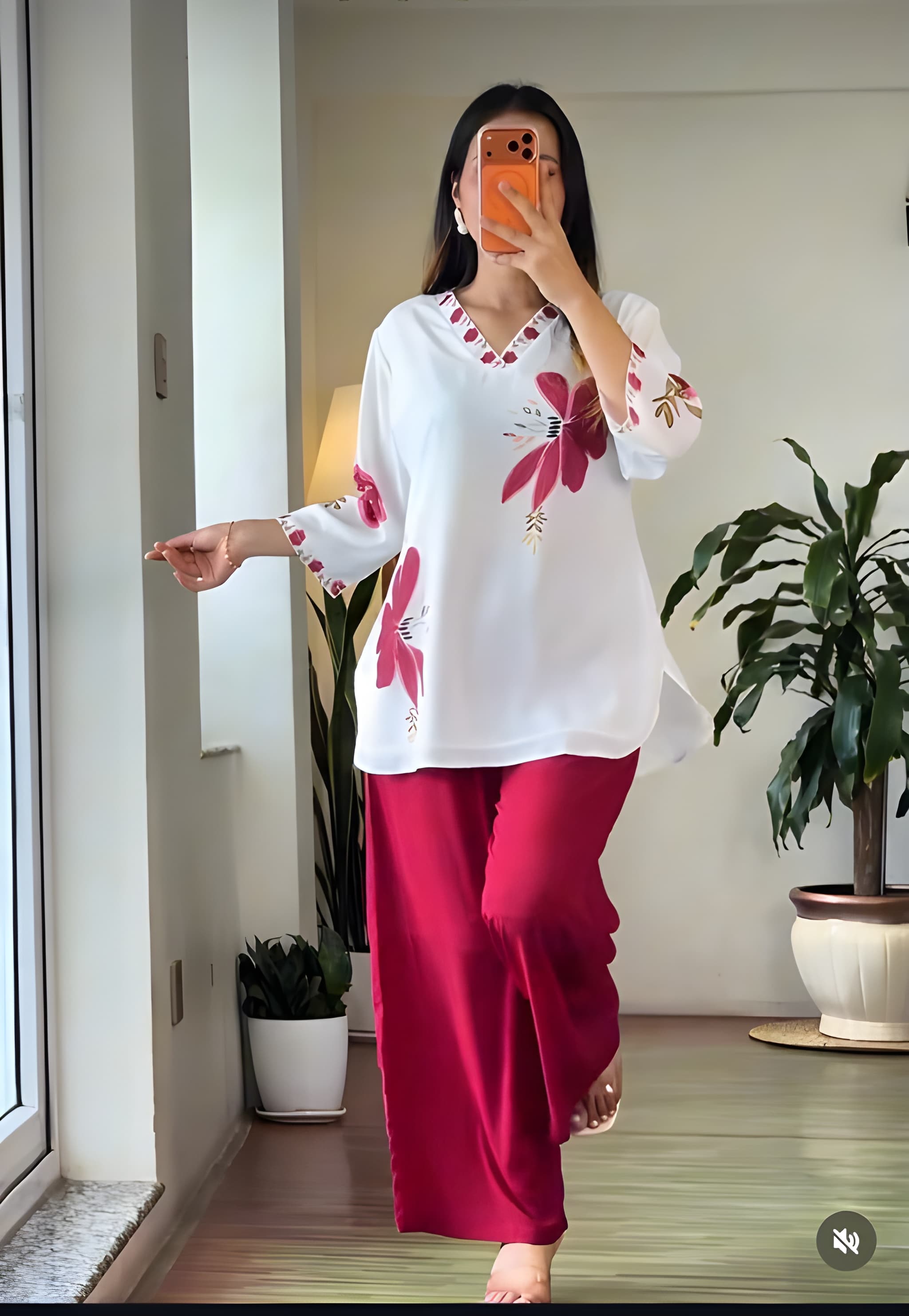 Women Premium Floral Printed Mul Cotton Co Ord Set