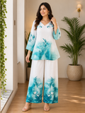 Premium Floral Digital Print Mul Cotton Co-Ord Set