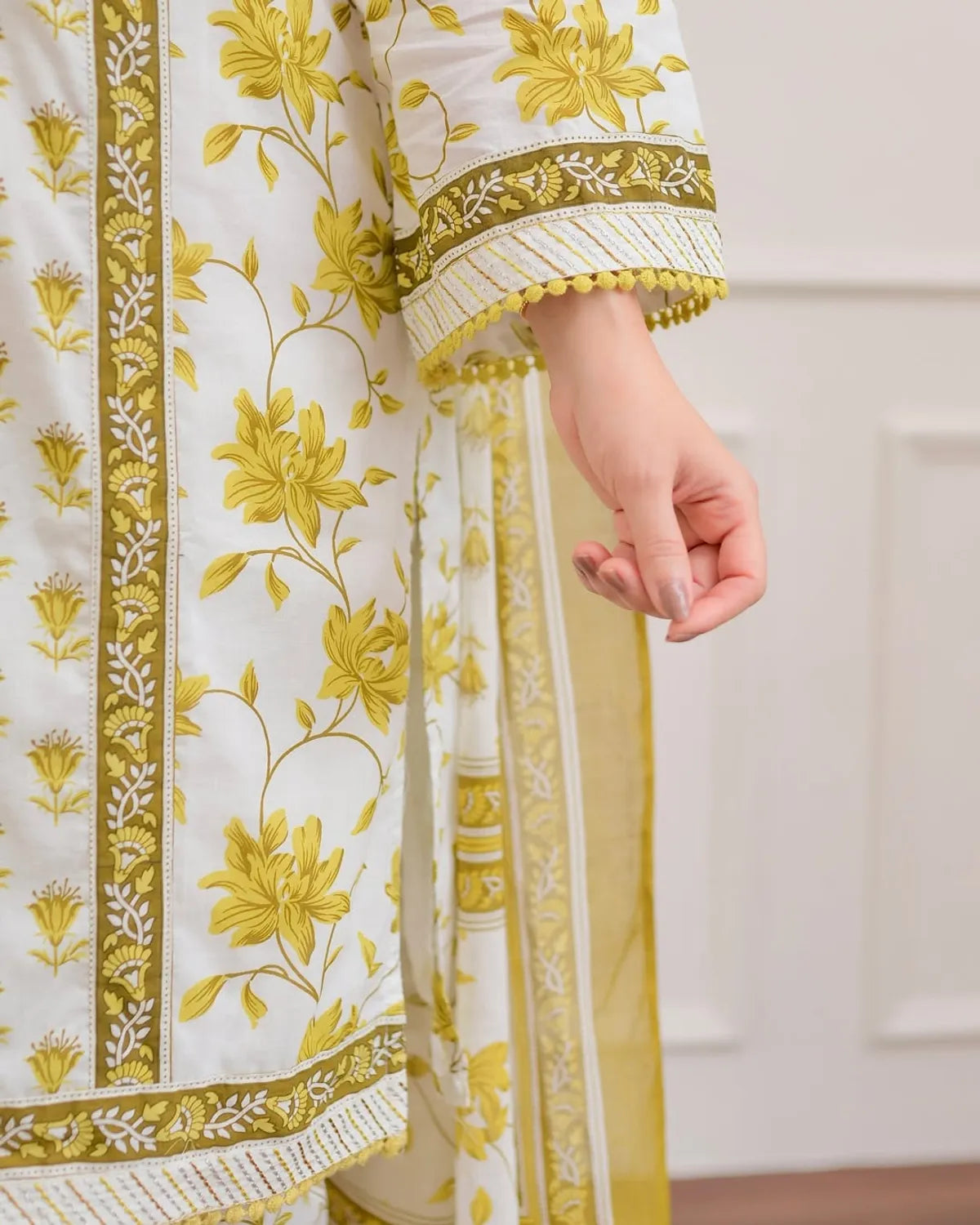 Embroidered Cotton Kurta Salwar Set