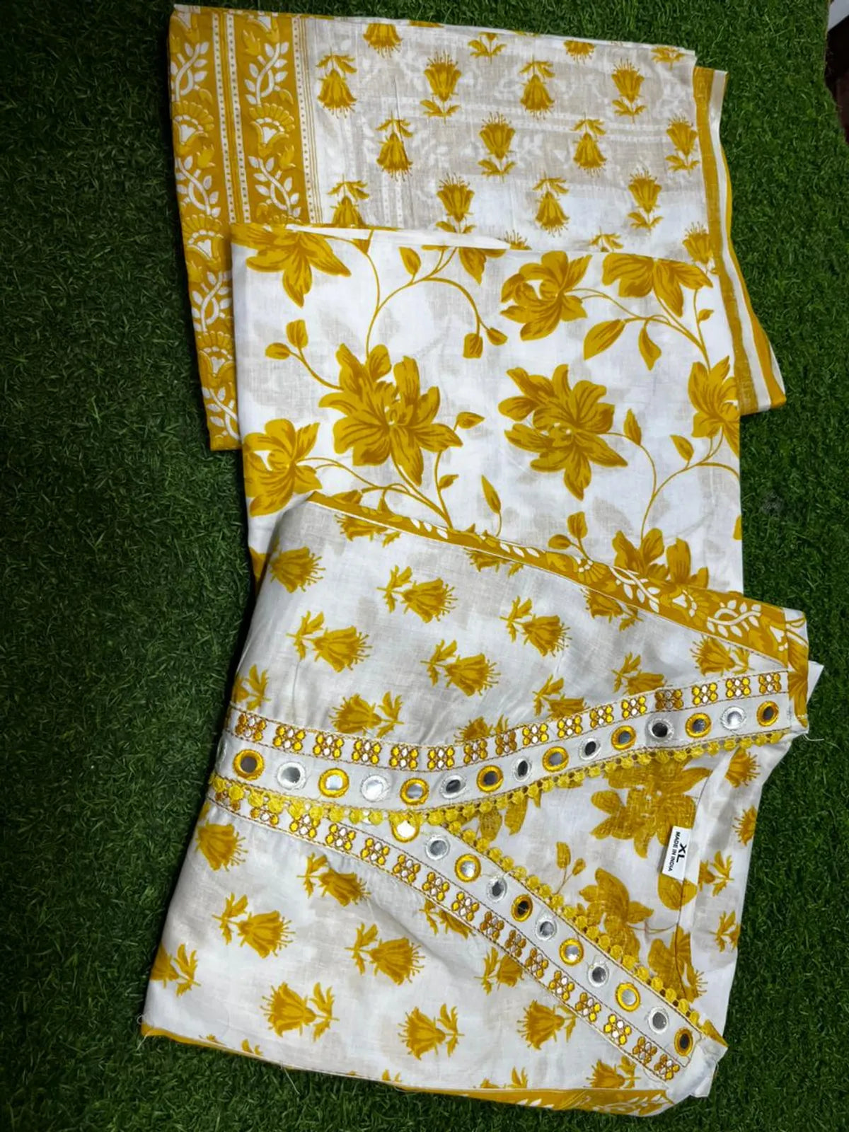 Embroidered Cotton Kurta Salwar Set