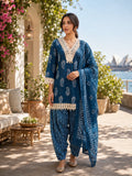 Premium Cotton Kurta Palazzo Set with Dupatta and Lace Detailing