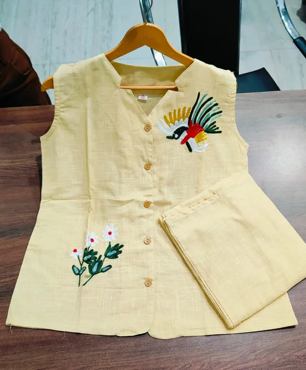 Multicolor Premium Cotton Top & Pant Co-Ord Set For Women