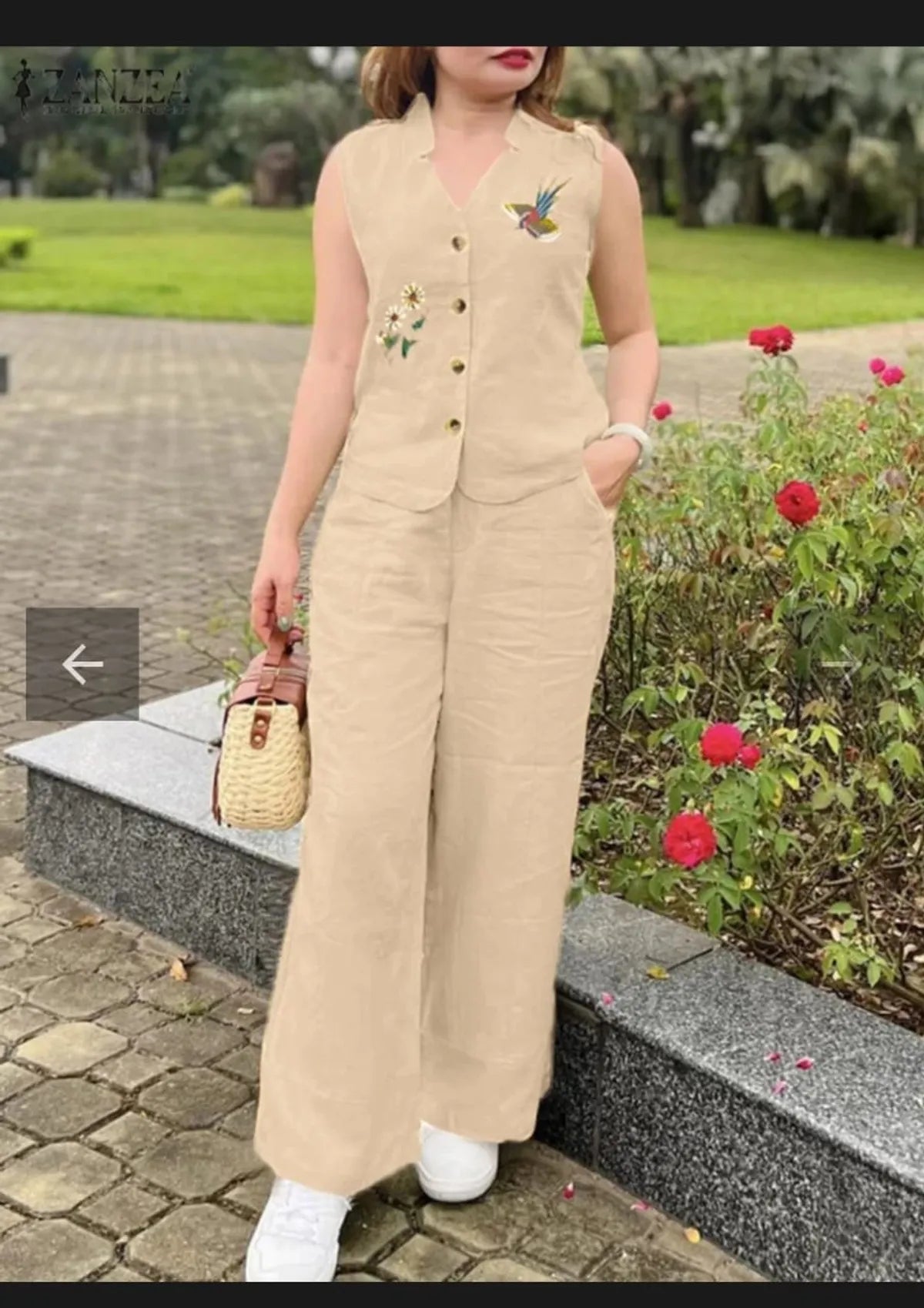 Multicolor Premium Cotton Top & Pant Co-Ord Set For Women
