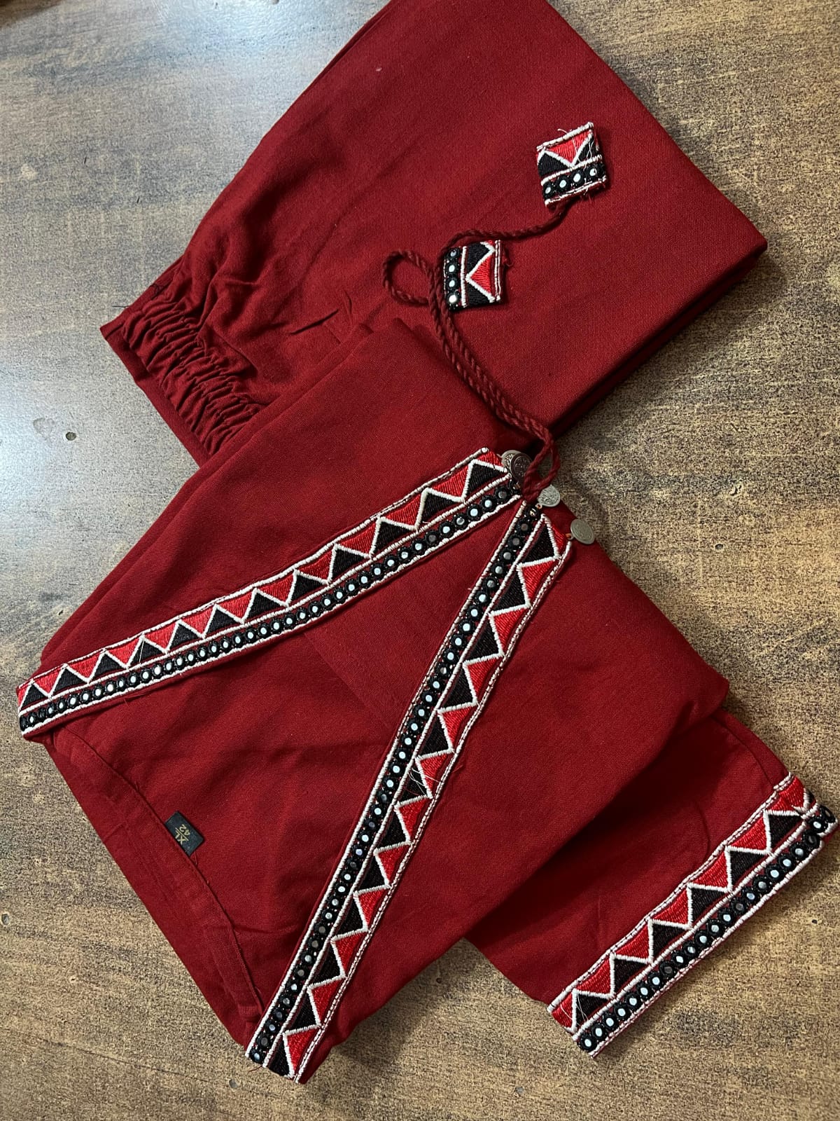 Women Premium Cotton Flex Kurta Palazzo Set with Embroidered Ethnic Detailing